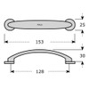 M4TEC Bow Kitchen Cabinet Door Handles for Cupboards, Drawers, Bedroom