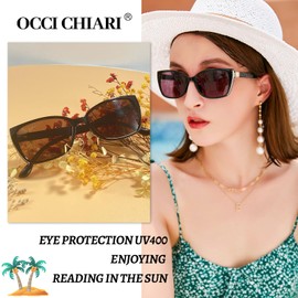 OCCI CHIARI Women Reading Sun Glasses 2.25x Sunglasses with Readers Outdoor UV400(1.0 1.25 1.5 1.75 2.0 2.25 2.5 2.75 3.0 3.5)