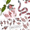 IBDI Snake and Flower nail Decals/Sliders for manicure or pedicure,