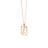 PDPaola Mini Letter C Necklace Letter Name Chain Gold, Sterling