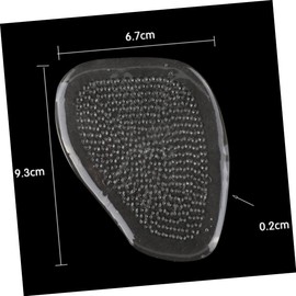 Ipetboom 1 Pair Gel Front Insole Cushions for Foot Relief Soft Transparent Metatarsal Pads for Womens High Heels Comfortable Shoe Inserts to Reduce Pressure Toes and Ball of Foot