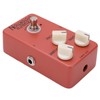 Distortion Pedal Dark Red Metal Classic British Rock Monoblock Guitar