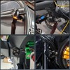 RACEAST Motorcycle Turn Signal, LED Round Bullet Type, Small 12V