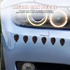 BESPORTBLE Skull Car Emblem 3D Black Metal Sticker Demon Skull