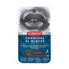 Derwent Charcoal XL Blocks 6 Tin, Set of 6, 60mm