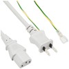 BUFFALO BSACC0620GYA Power Cable 3-Pin Socket (Female) to 2-Pin Plug