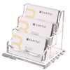 SANRUI Clear Acrylic Business Card Holder 3 Tier with 3