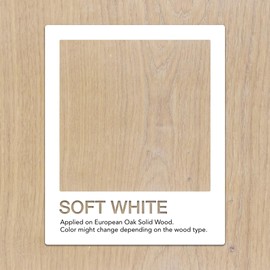 Natura Onecoat 2 Component Wood Stain Oil, 140 mL (4.73 fl oz), Soft White, Easy to Apply, Very Low Odor, Linseed Oil, Interior Furniture & Flooring, Dries Fast, VOC/Solvent Free, Hardwax Oil