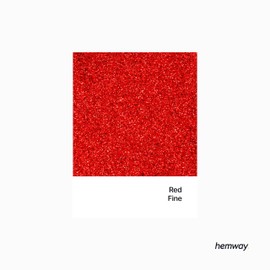 Hemway Eco Friendly Biodegradable Glitter 100 g / 3.5 oz Organic Cosmetic Safe Sparkle Vegan for the Face, Eyeshadow, Body, Hair, Nail and Festival Make-Up, Craft - 1/64 Inch 0.015 Inch 0.4 mm - Red