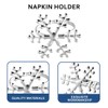 VALICLUD 6Pcs Christmas Snowflake Napkin Rings Serviette Holder Napkin Buckle