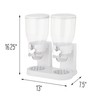Zevro /GAT201C Indispensable Dry Food Dispenser, Dual Control, White/Chrome
