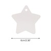 White Star Gift Tags,Blank Gift Tags with String,100 Pcs Kraft