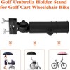 Universal Golf Cart Umbrella Holder, Adjustable Stand for Push Cart,