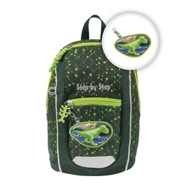 Step by Step KIGA Mini Backpack Set, Ergonomic Backpack with Height-Adjustable Chest Strap for Little Ones, for Nursery, Nursery & Nursery, from 12 M+, Toddlers, 6 Litres, Dino Nilo, Backpack