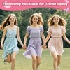 FloraMolly Friendship Necklaces for 3, Various Shapes Magnetic Butterfly Heart