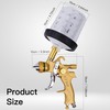 Zeinlenx HVLP Spray Gun with 10Pcs 600ML Disposable Paint Cups,