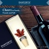 Danforth Maple Leaf Fall/Autumn Bottle Stopper, Pewter, Natural Cork -