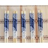 AAF Nommel® No. 022 Bamboo Chopsticks 5 Pairs Beige Blue