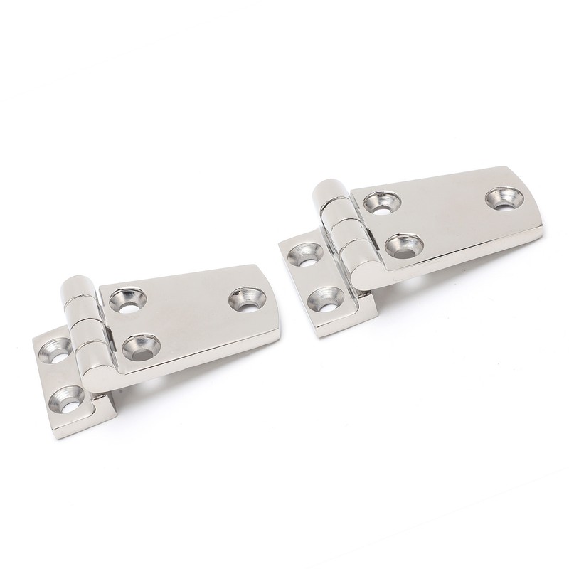 2Pcs Boat Hinges Stainless Steel Ship Door Durable Polishing AntiRust
