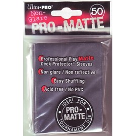 Card Sleeves - PRO MATTE Solid Black Pack - 50 Sleeves #82258