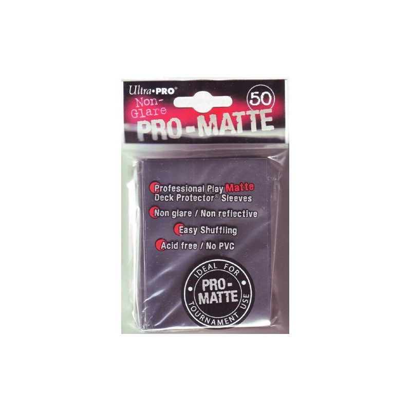 Card Sleeves - PRO MATTE Solid Black Pack - 50