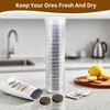 Dukrouk 2PCS Storage Container Compatible with Oreo-6.5-Inch Width 24.8-Inch Height,Round,Food