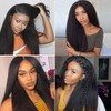 20 22 24 Inch Natural Black Color Kinky Straight Bundles