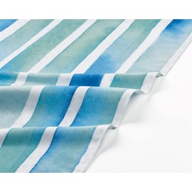 Fit-Flip XXL Beach Towel, Microfibre Bath Towel, Beach Towels, Lightweight and Quick-Drying, 100% Recycled Microfibre Towel, Beach Towel for Bathing (Watercolour Stripes 200 x 90 cm)