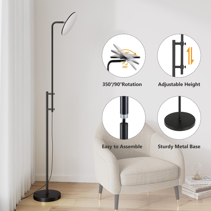 SUNMORY 32W/3000LM Floor Lamps, Super Bright LED Standing Lamp with