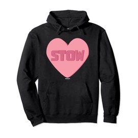 Valentines Day Candy Heart Stow Coworker Swagazon Associate Pullover Hoodie