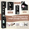 Tangkula Tall Slim Bathroom Storage Cabinet, 71" Freestanding Bathroom Cabinet