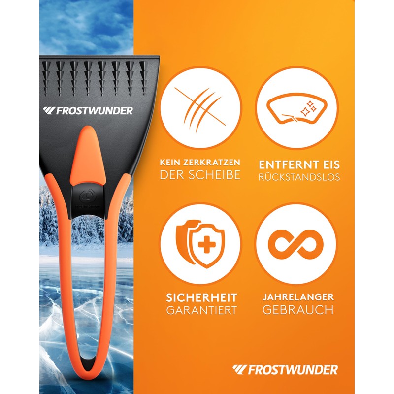 FROSTWUNDER Eiskratzer Auto [Made in Germany] - 100% recycelter Auto