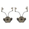2Pcs Suspension Headset Bracket Helmet 19‑21mm Rail Adapter Rotatable Headphones
