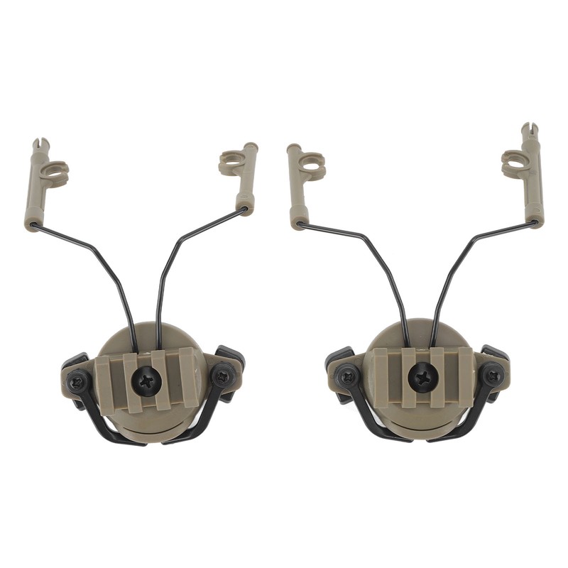 2Pcs Suspension Headset Bracket Helmet 19‑21mm Rail Adapter Rotatable Headphones