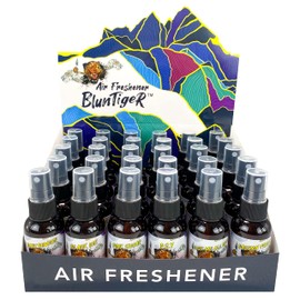 BlunTiger High Concentrated Strong Oil Based Air Freshener 30ml/1oz Car, Room, Home and Bathroom Deodorizer & Odor Eliminator Spray (BlunTiger 30 Set)