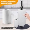 Paper Towel Holder Countertop Stainless Steel Paper Towel Dispenser Standing