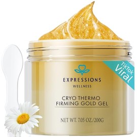 Skin Tightening Cellulite Cream for Body: Golden Sweat Hot Cream for Loose Skin | B Flat Gel for Belly Thigh Butt & Arm Firming Toning Moisturizing Sculpting & Smoothing | 200G