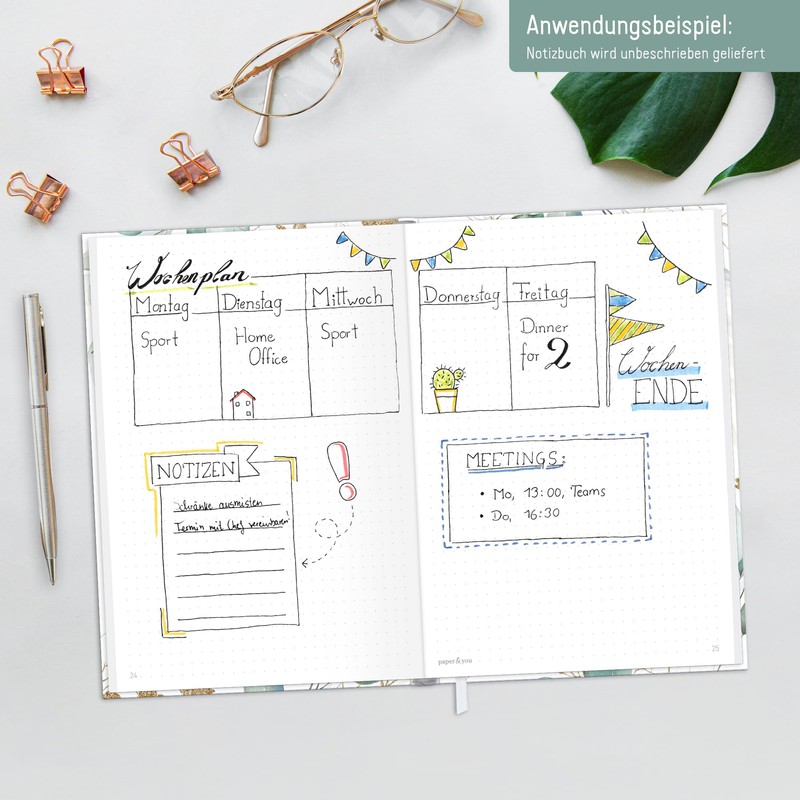 Trendstuff by Häfft Bullet Journal Dotted A5 with Elastic Band