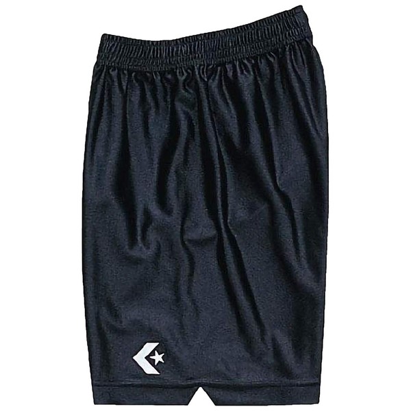 Converse CB291830 Men's Basketball Practice Pants with Pockets, Sweat Absorbent, Quick Drying, Black