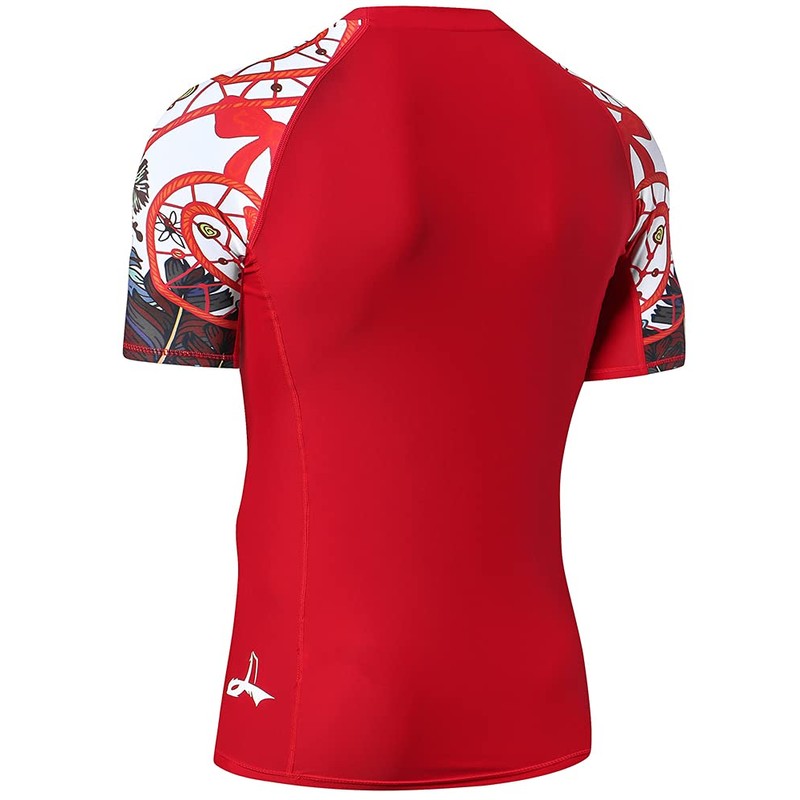 LAFROI Men's Short Sleeve UPF 50+ Baselayer Skins Compression Rash
