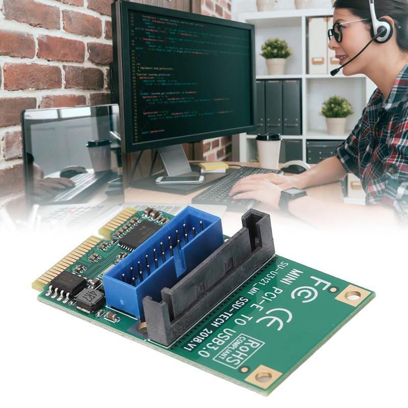 MINI PCIE to USB3.0 Expansion Card 19/20PIN 5Gbps Transmission 15Pin