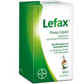 Lefax Liquid Releases Baby air Bubbles in The Abdomen, Bloating and Infant Colic, with Practical dosing Pump, Suitable for Pregnant Women and Breastfeeding 81056030