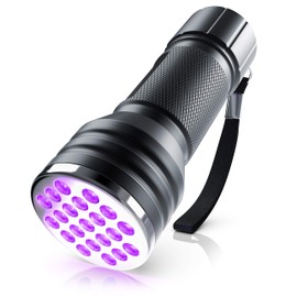 Brandson - Pet Urine Detector - LED UV Blacklight Torch - UV Blacklight Torch - Ultraviolet Light with 21x LEDs - Energy Efficiency Class A - High Illumination Area Luminous Intense