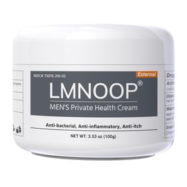 LMNOOP Men's Intimate Health Cream: 100% Natural Herbal Balanitis Treatment for Men – Anti-Inflammatory, Yeast & Jock Itch Relief, Sensitive Skin Safe 3.53oz