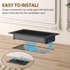 Floor Vent Covers 4x12, Black Floor Registers, Heavy Duty Steel