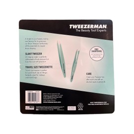 Tweezerman Brow Tweezer Set, Travel Size Tweezerette