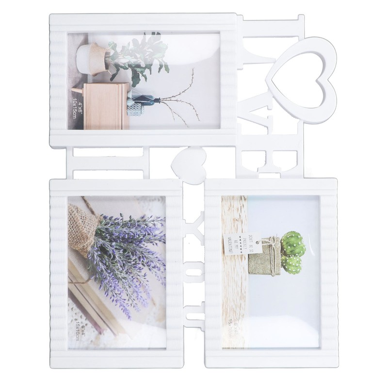 Modern Picture Frame 3 Hole Photo Frame Tabletop Decorative Photo