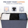 SOLEDI 180L 3-Section Laundry Hamper with Lid, Extra Large Dirty