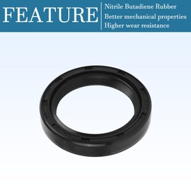 QUARKZMAN 1 Piece TC Shaft Sealing Ring Rubber Double Lip 30 x 40 x 7 mm for Motorcycle Crankshafts and Hydraulic Pumps Black