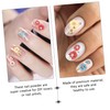BIUDECO DIY Flower Nail Art Patches Compartment Ceramic Manicure Decor
